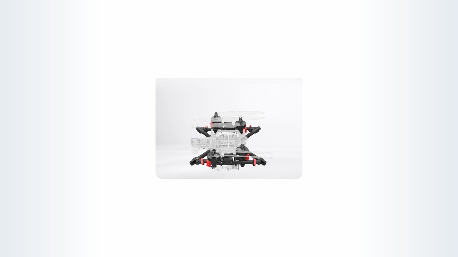 Drone agrícola XAG P150 dobrado para transporte